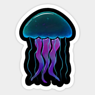 Glowing Jelly Fish Sticker